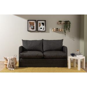 Canapea extensibila 2 locuri, Futon, 859FTN2889, Metal , Gri inchis imagine