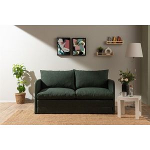 Canapea extensibila 2 locuri, Futon, 859FTN2890, Metal , Verde imagine