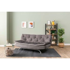 Canapea extensibila 3 locuri, Futon, 859FTN2892, Metal , Gri imagine