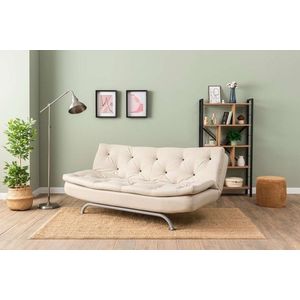 Canapea extensibila 3 locuri, Futon, 859FTN2898, Metal , Bej imagine