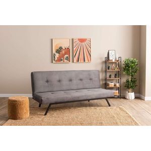 Canapea extensibila 3 locuri, Futon, 859FTN2899, Metal , Gri imagine