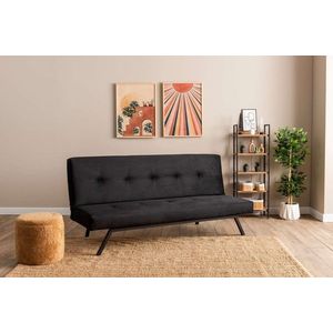 Canapea extensibila 3 locuri, Futon, 859FTN2900, Metal , Negru imagine
