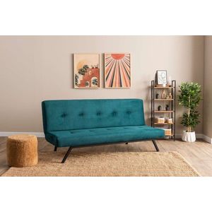 Canapea extensibila 3 locuri, Futon, 859FTN2901, Metal , Verde petrol imagine