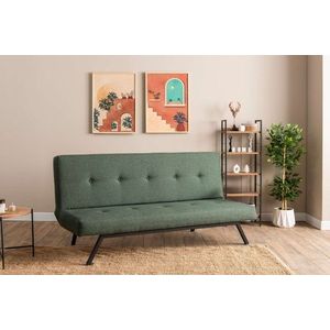 Canapea extensibila 3 locuri, Futon, 859FTN2902, Metal , Verde imagine