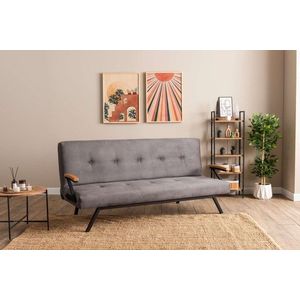 Canapea extensibila 3 locuri, Futon, 859FTN2903, Metal , Gri imagine