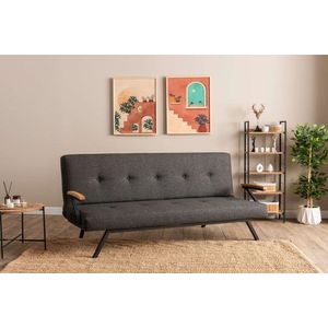Canapea extensibila 3 locuri, Futon, 859FTN2906, Metal , Gri inchis imagine