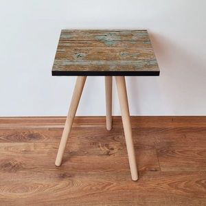 Masuta, Leona, Shp124, 35x42x35 cm, MDF , Verde/Maro imagine