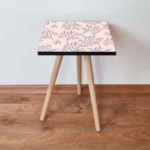 Masuta, Leona, Shp169, 35x42x35 cm, MDF , Somon / Albastru Marin imagine