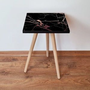 Masuta, Leona, Shp181, 35x42x35 cm, MDF , Negru roz imagine