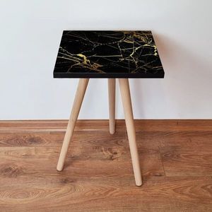Masuta, Leona, Shp184, 35x42x35 cm, MDF , Negru imagine