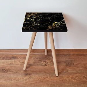 Masuta, Leona, Shp185, 35x42x35 cm, MDF , Negru imagine