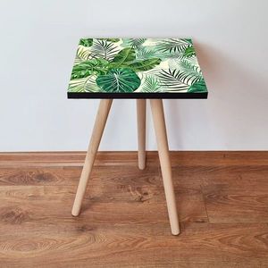 Masuta, Leona, Shp197, 35x42x35 cm, MDF , Verde / Bej imagine