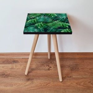 Masuta, Leona, Shp202, 35x42x35 cm, MDF , Verde / Albastru Marin imagine