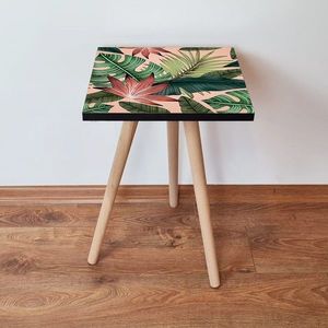 Masuta, Leona, Shp203, 35x42x35 cm, MDF , Roz/Verde imagine