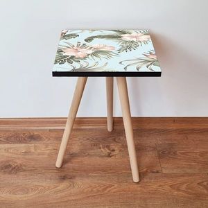 Masuta, Leona, Shp207, 35x42x35 cm, MDF , Albastru / Verde / Roz imagine