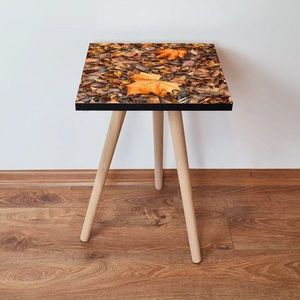 Masuta, Leona, Shp22, 35x42x35 cm, MDF , Galben/Maro imagine