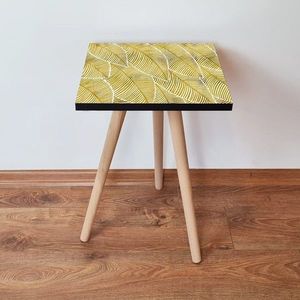Masuta, Leona, Shp239, 35x42x35 cm, MDF , Aur/Alb imagine