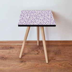 Masuta, Leona, Shp247, 35x42x35 cm, MDF , Mov/Alb imagine