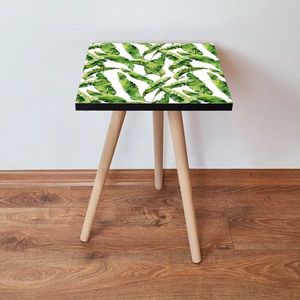 Masuta, Leona, Shp253, 35x42x35 cm, MDF , Verde/Alb imagine