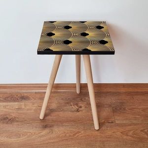Masuta, Leona, Shp266, 35x42x35 cm, MDF , Negru imagine