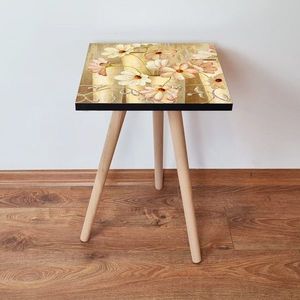 Masuta, Leona, Shp309, 35x42x35 cm, MDF , Crem / Galben / Verde / Roșu imagine