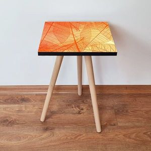 Masuta, Leona, Shp359, 35x42x35 cm, MDF , Portocaliu / Galben imagine