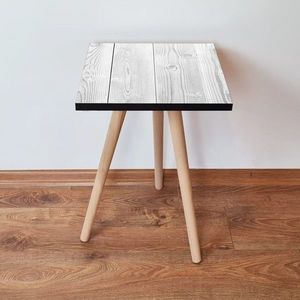 Masuta, Leona, Shp364, 35x42x35 cm, MDF , Alb/Gri imagine