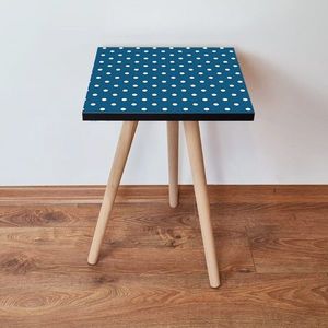 Masuta, Leona, Shp370, 35x42x35 cm, MDF , Bleumarin/Alb imagine