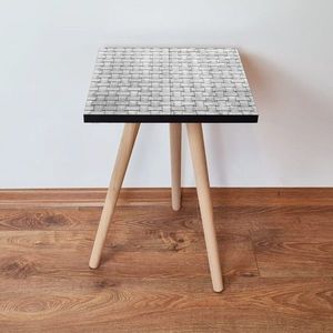 Masuta, Leona, Shp373, 35x42x35 cm, MDF , Gri/Alb imagine