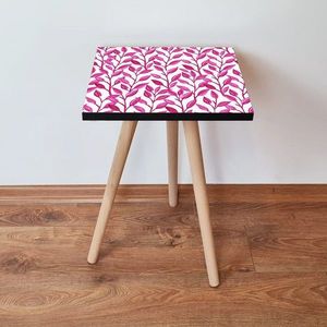 Masuta, Leona, Shp378, 35x42x35 cm, MDF , Fucsia/Alb imagine