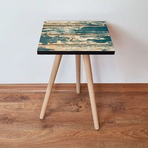 Masuta, Leona, Shp5, 35x42x35 cm, MDF , Verde / Cămilă imagine
