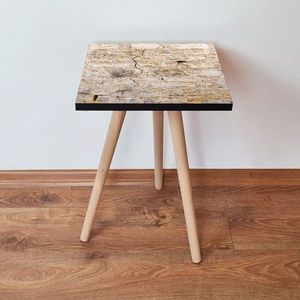 Masuta, Leona, Shp67, 35x42x35 cm, MDF , Bej/Alb imagine