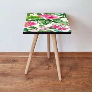 Masuta, Leona, Shp97, 35x42x35 cm, MDF , Roz/Verde/Alb imagine