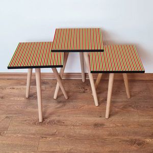 Set masute 3 piese, Leona, 3Shp338, MDF , Multicolor imagine