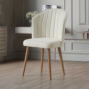 Set scaune 2 piese, Beckley, Rubi, MDF , Crema/Nuca imagine