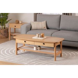 Masuta de cafea, Howard, Daisy, 120x55x45 cm, MDF , Natural/Lemn imagine