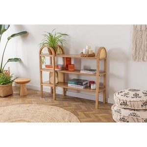Dulap, Howard, Nala 90, 110x90x30 cm, Corp din 100% lemn de frasin, Natural imagine
