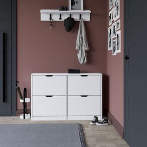 Pantofar, Miwood, Duru 1600-50, PAL, Alb mat imagine