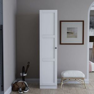 Dulap multifunctional, Miwood, Lucas 1600-67, 40x182x35 cm, PAL, Alb imagine