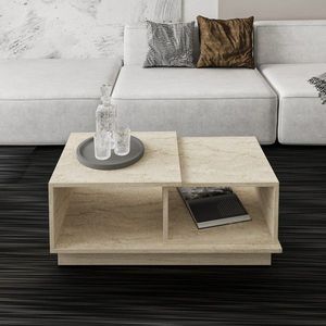 Masuta de cafea, Inarch, Consept, 90x36x45 cm, PAL, Travertin imagine