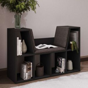 Corp biblioteca, Inarch, Livora, 103x63x30 cm, PAL, Antracit imagine