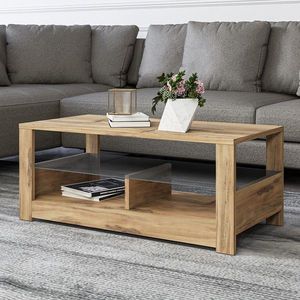 Masuta de cafea, Inarch, Aydos, 90x37x45 cm, PAL, Stejar imagine
