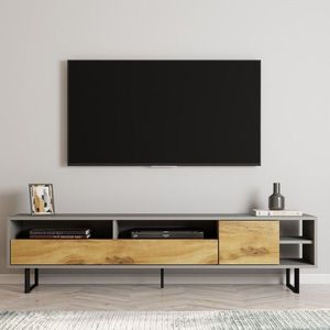 Comoda TV, Inarch, Luga, 180x44 cm, PAL, Gri / Stejar imagine