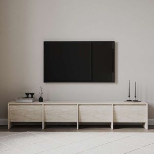 Comoda TV, Inarch, Laris 180, 180x40x35 cm, PAL, Travertin imagine