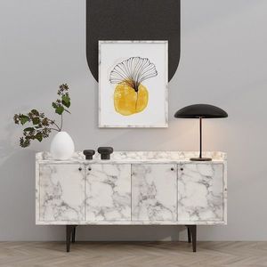 Consola, Emerald, Navi, 150x80x40 cm, PAL, Marmura Carrara imagine