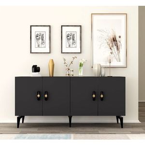 Consola, Olivia, Plus, 150x79x40 cm, PAL , Antracit imagine