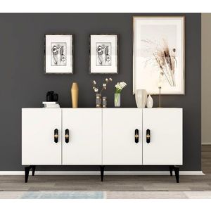 Consola, Olivia, Plus, 150x79x40 cm, PAL , Alb imagine