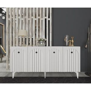 Consola, Olivia, Breda, 150x79x40 cm, PAL , Alb imagine