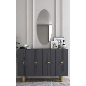 Consola, Olivia, Fraud Bohem KM120, 120x75x29 cm, PAL , Antracit imagine