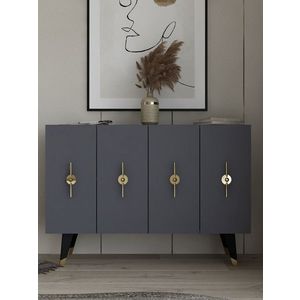 Consola, Olivia, Quart Ramada, 120x80x29 cm, PAL , Aur/Antracit imagine